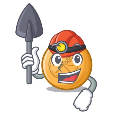 Maskot şeklinde madenci lakros topu