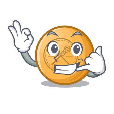 Bana ahşap karikatür masanın üstündeki lakros topu deyin