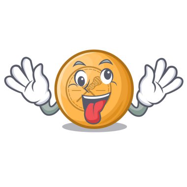 Ahşap karikatür masa üzerinde Crazy lakros topu