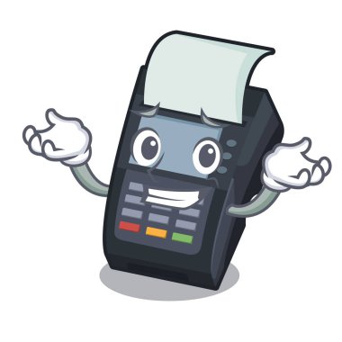 Sırıtma makinesi Edc maskot izole