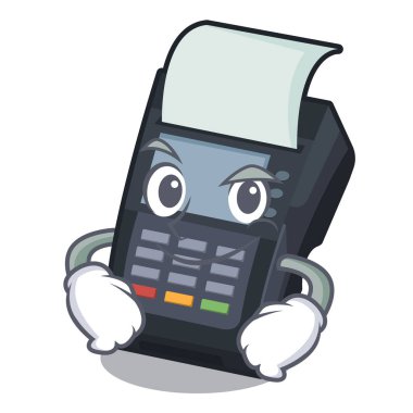 Smirking makinesi Edc maskot izole