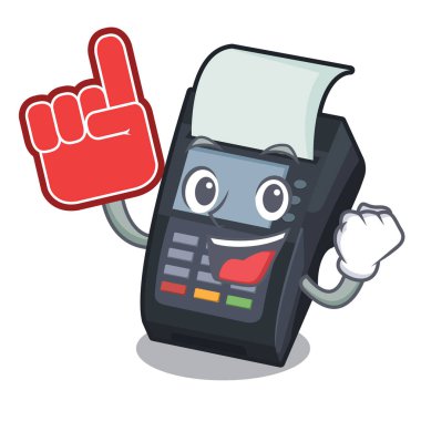 Karakter karton üzerinde köpük parmak Edc makine