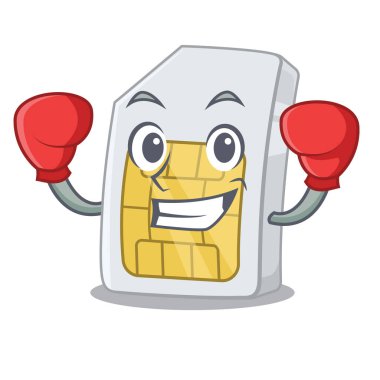 Telefonda bir karikatür boks simcard