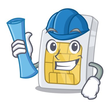 Karakter şeklindeki mimar simcard