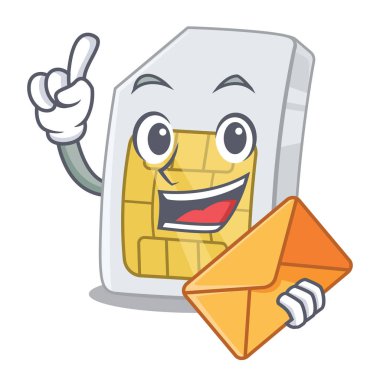 Karakter biçiminde bir zarf simkartıyla