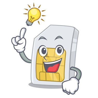 Bir maskot cüzdan bir fikir simcard var