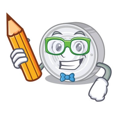 Öğrenci duman dedektörü maskot ile izole