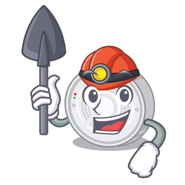 Karikatür şeklinde Madenci duman dedektörü