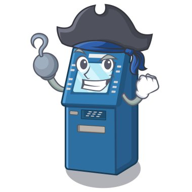 Korsan Atm makine maskot ile izole