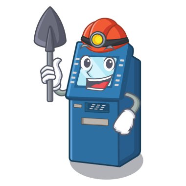 Karakter tablosunun yanındaki madenci atm makinesi