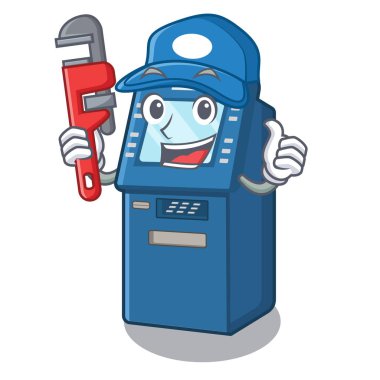 Karikatür dolap üzerinde Tesisatçı Atm oyuncaklar