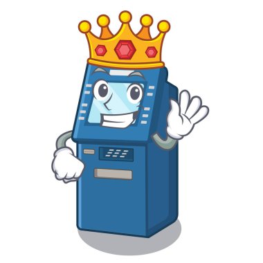 Karikatür dolapüzerinde Kral Atm oyuncaklar