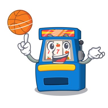 Maskot şeklinde basketbol slot makinesiyle.