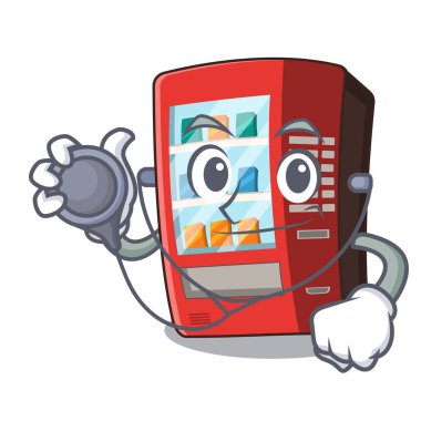 Karikatür şeklinde Doktor otomat