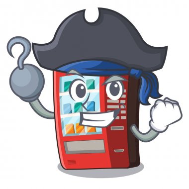 Karikatür şeklinde korsan otomat