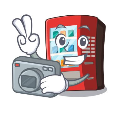 Karakter kapısının yanındaki fotoğrafçı otomatı