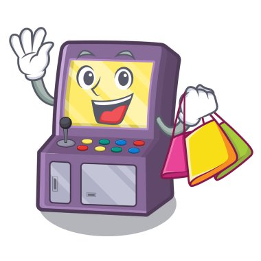 Karikatür çekmecesinde Alışveriş oyuncak arcade makinesi