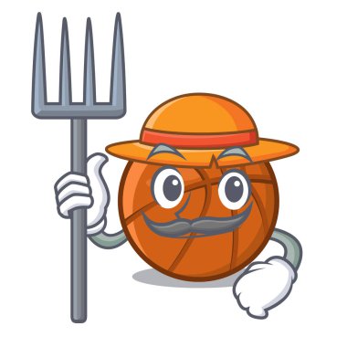 Karakter şeklinde Çiftçi sepet topu