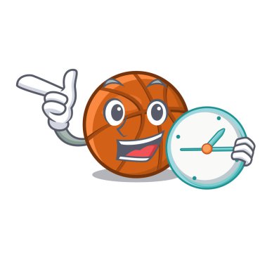 Çizgi film masasının üstünde saat topu var.