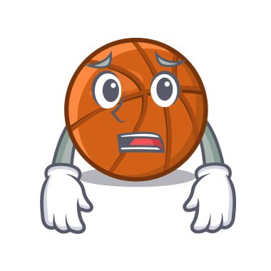 Korkusepet topu maskot izole