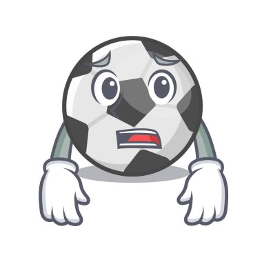Bir çizgi film sepetinde korkun futbol topu
