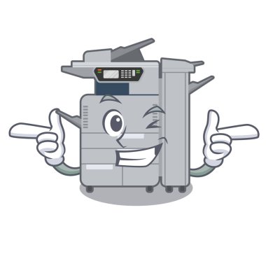 Çizgi filmde izole edilmiş göz kırpma makinası