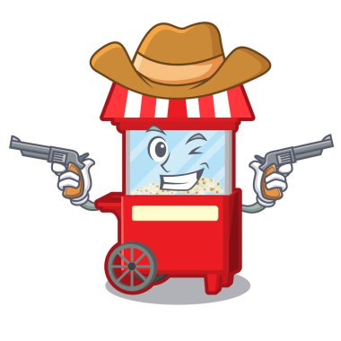 Karakter şeklinde kovboy popcron makinesi