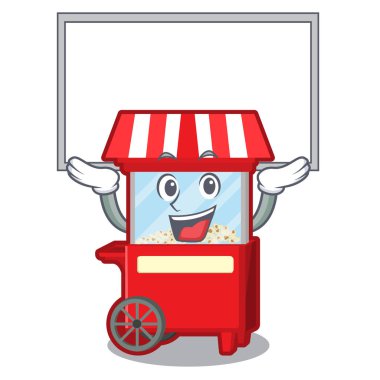 Karakter şeklinde tahta popcron makinesi