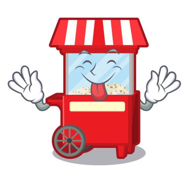 Karikatür sütununda dil dışarı popcron makine