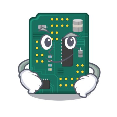 Karikatür şeklinde Smirking devre kartı PCB