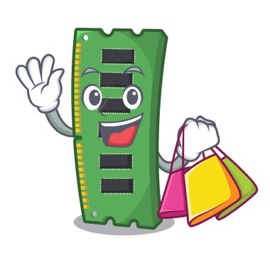 Alışveriş RAM bellek kartı maskot şekli