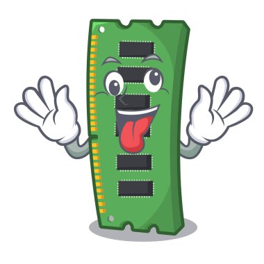 Karikatür masa yukarıdaki crazy RAM hafıza kartı