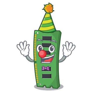 Karikatür masada palyaço RAM hafıza kartı