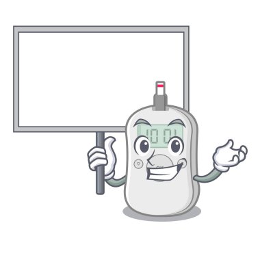 Karakter şeklinde kurulu diyabet kontrol makinesi getir