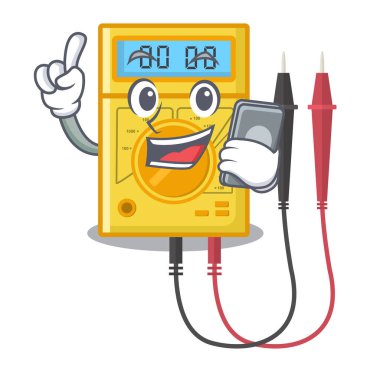 Maskot dolabında dijital çokölçer var.