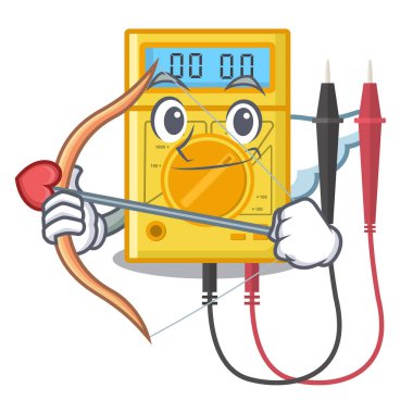 Maskot dolabında Cupid dijital multimetre