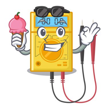 Dondurma dijital multimetre ile karakterle izole