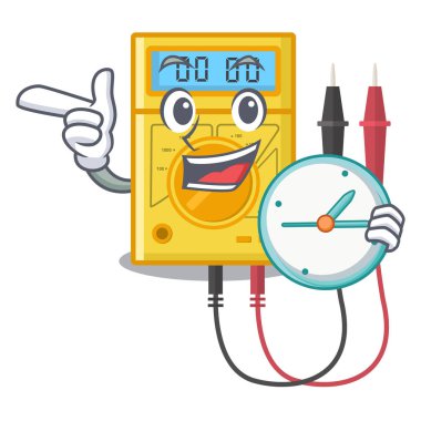 Saat dijital çokölçer karakterle izole