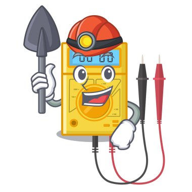 Karikatür şeklinde Miner dijital multimetre oyuncaklar