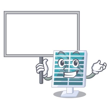 Karikatür izole kurulu güneş penels getir