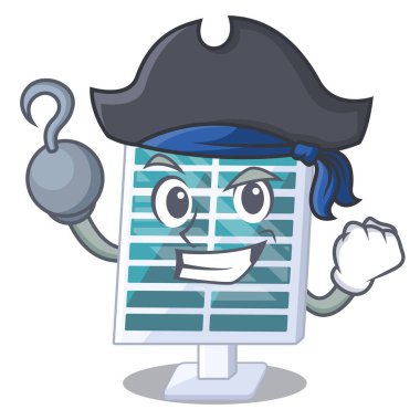 Korsan güneş penels karikatür izole