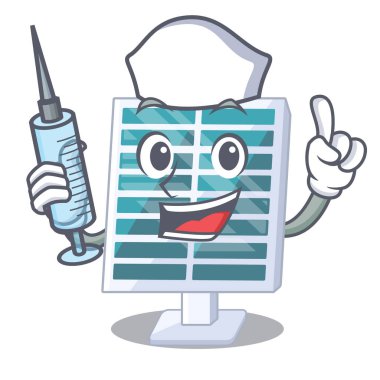 Karikatür şeklinde Hemşire güneş penels