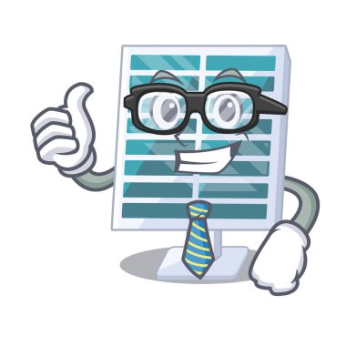 Karikatür şeklinde Işadamı güneş penels