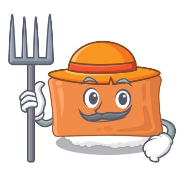 Çiftçi inari suşi karakter plaka servis edilir