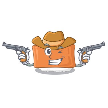 Kovboy inari suşi karakter plaka servis edilir