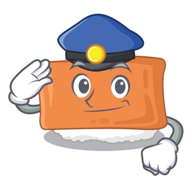 Polis inari suşi karakter plaka servis edilir