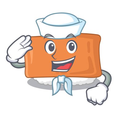 Denizci inari suşi karakter plaka servis edilir