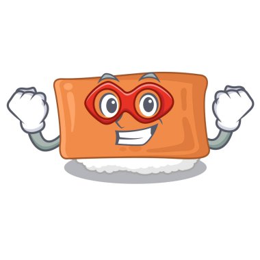 Karikatür şeklinde Süper kahraman inari suşi