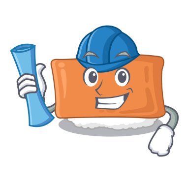 Karikatür şeklinde Mimar inari suşi