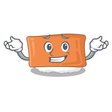 Karikatür şeklinde grinning inari suşi